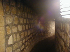 long tunnel to catacombs