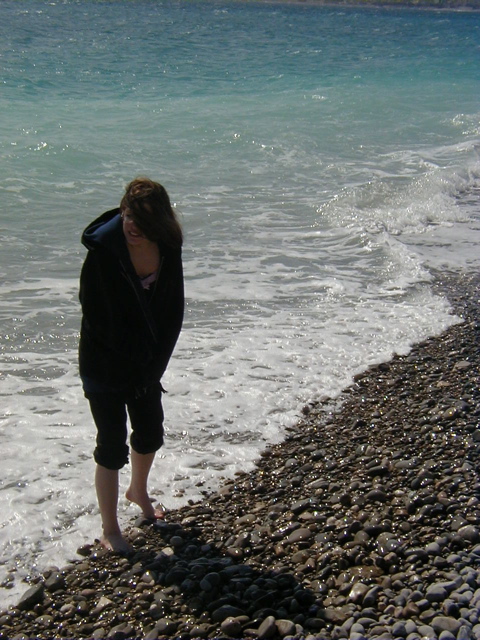 Ariel on Nice beach