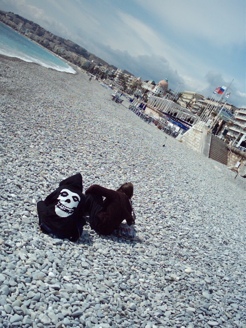 Ariel and Emily on the beach 2