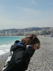 Ariel on Nice beach 2